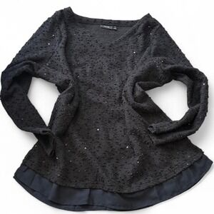 Apt 9 Black Sequin Sweater, Women's Size 1X
